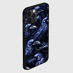 Чехол для iPhone 12 Pro Max Черные вороны, цвет: 3D-черный — фото 2