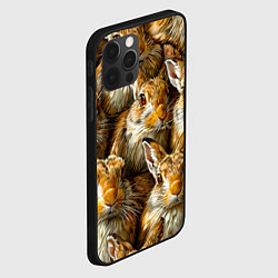 Чехол для iPhone 12 Pro Max Зайцы, цвет: 3D-черный — фото 2