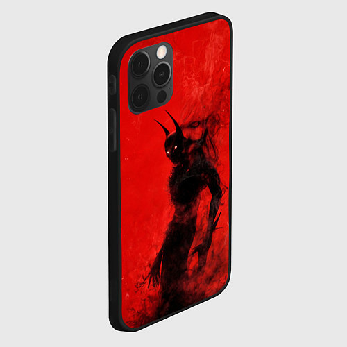 Чехол iPhone 12 Pro Max Evil Batman / 3D-Черный – фото 2