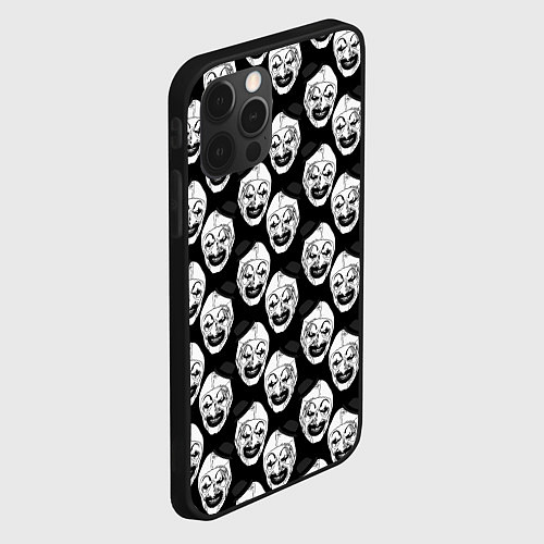 Чехол iPhone 12 Pro Max Funny terrifier clown Art / 3D-Черный – фото 2