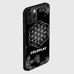 Чехол для iPhone 12 Pro Max Снежный Coldplay, цвет: 3D-черный — фото 2