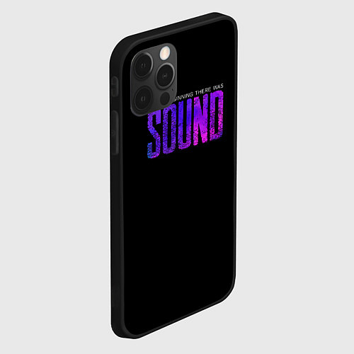 Чехол iPhone 12 Pro Max In the beginning was sound / 3D-Черный – фото 2