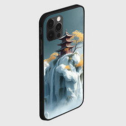 Чехол для iPhone 12 Pro Max Японский снежный пейзаж, цвет: 3D-черный — фото 2