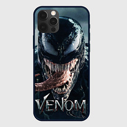 Чехол для iPhone 12 Pro Max Venom head with tongue, цвет: 3D-черный