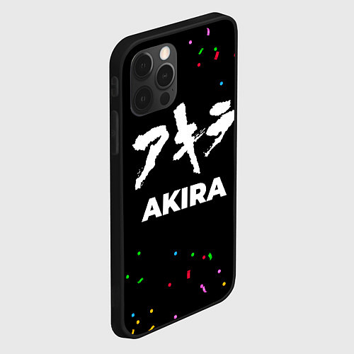 Чехол iPhone 12 Pro Max Akira конфети / 3D-Черный – фото 2