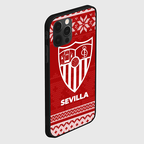 Чехол iPhone 12 Pro Max Новогодний Sevilla / 3D-Черный – фото 2