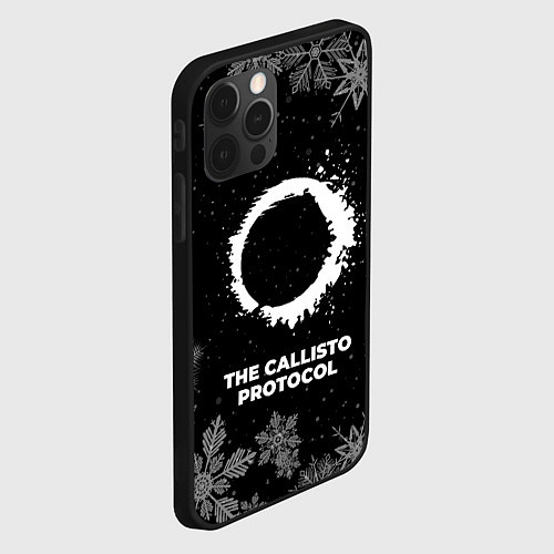 Чехол iPhone 12 Pro Max Снежный The Callisto Protocol / 3D-Черный – фото 2