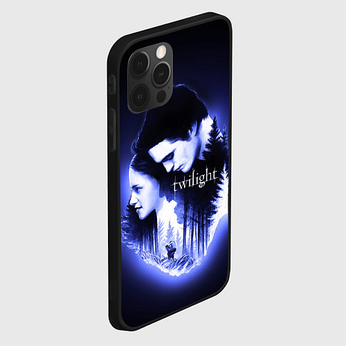 Чехол iPhone 12 Pro Max Twilight Bella and Edward / 3D-Черный – фото 2