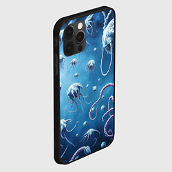 Чехол для iPhone 12 Pro Max Мир фантастических осьминогов, цвет: 3D-черный — фото 2