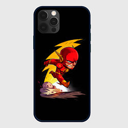 Чехол для iPhone 12 Pro Max Chibi Flash, цвет: 3D-черный