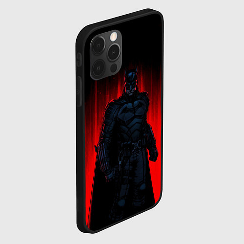 Чехол iPhone 12 Pro Max Batman - Robert Pattinson / 3D-Черный – фото 2