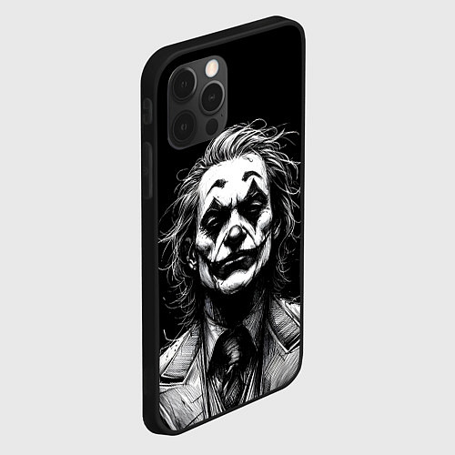 Чехол iPhone 12 Pro Max Joker - clown / 3D-Черный – фото 2