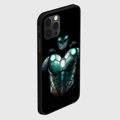 Чехол iPhone 12 Pro Max Iron Doom / 3D-Черный – фото 2