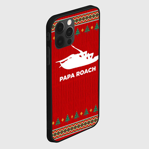 Чехол iPhone 12 Pro Max Papa Roach new year / 3D-Черный – фото 2