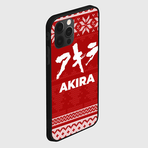 Чехол iPhone 12 Pro Max Новогодний Akira / 3D-Черный – фото 2