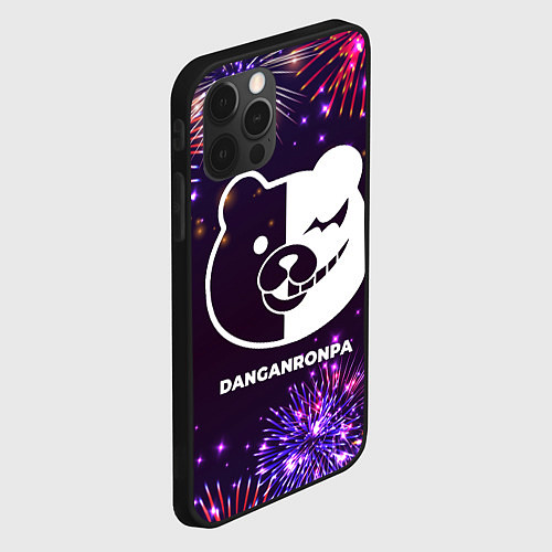 Чехол iPhone 12 Pro Max Праздничный Danganronpa / 3D-Черный – фото 2