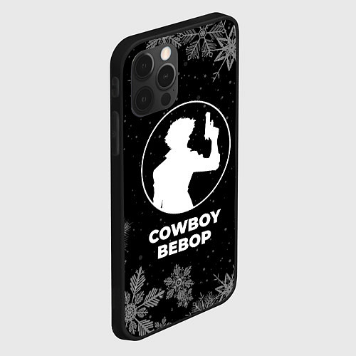 Чехол iPhone 12 Pro Max Снежный Cowboy Bebop / 3D-Черный – фото 2