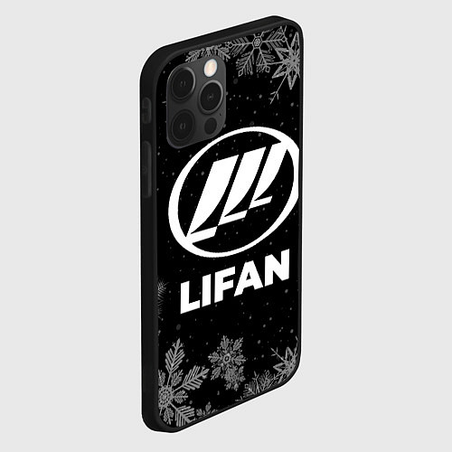 Чехол iPhone 12 Pro Max Снежный Lifan / 3D-Черный – фото 2