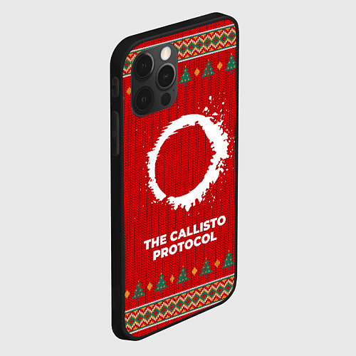 Чехол iPhone 12 Pro Max The Callisto Protocol new year / 3D-Черный – фото 2
