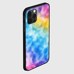 Чехол для iPhone 12 Pro Max Радужный паттерн, цвет: 3D-черный — фото 2