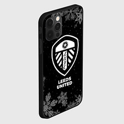 Чехол для iPhone 12 Pro Max Снежный Leeds United, цвет: 3D-черный — фото 2