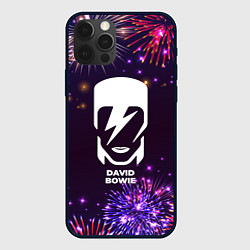 Чехол для iPhone 12 Pro Max Праздничный David Bowie, цвет: 3D-черный