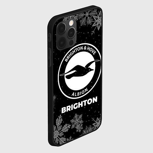 Чехол iPhone 12 Pro Max Снежный Brighton / 3D-Черный – фото 2