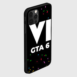 Чехол для iPhone 12 Pro Max GTA 6 конфети, цвет: 3D-черный — фото 2