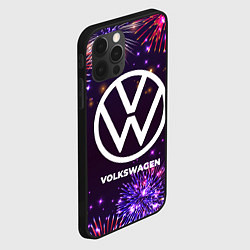 Чехол для iPhone 12 Pro Max Праздничный Volkswagen, цвет: 3D-черный — фото 2