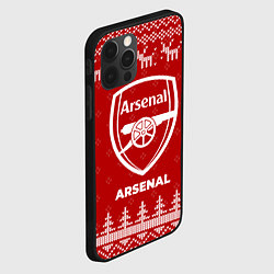 Чехол для iPhone 12 Pro Max Новогодний Arsenal с оленями, цвет: 3D-черный — фото 2