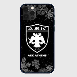 Чехол для iPhone 12 Pro Max Снежный AEK Athens, цвет: 3D-черный