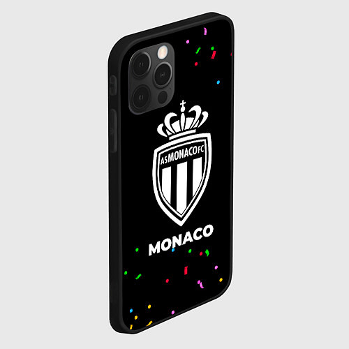 Чехол iPhone 12 Pro Max Monaco конфети / 3D-Черный – фото 2