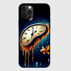 Чехол для iPhone 12 Pro Max Течение времени - сюрреализм, цвет: 3D-черный