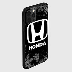 Чехол для iPhone 12 Pro Max Снежный Honda, цвет: 3D-черный — фото 2