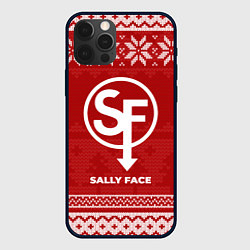 Чехол для iPhone 12 Pro Max Новогодний Sally Face, цвет: 3D-черный