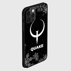 Чехол для iPhone 12 Pro Max Снежный Quake, цвет: 3D-черный — фото 2