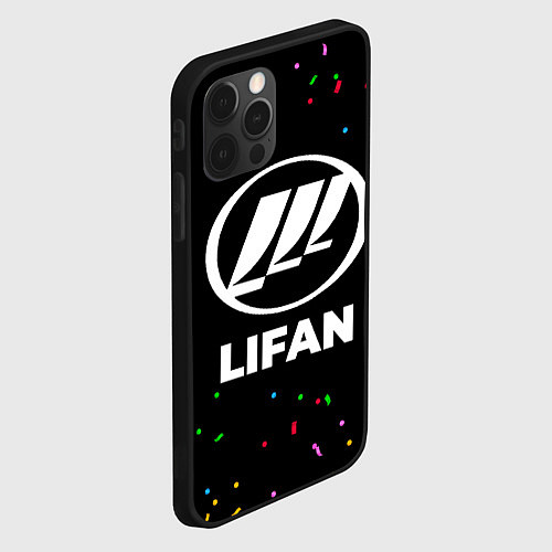 Чехол iPhone 12 Pro Max Lifan конфети / 3D-Черный – фото 2