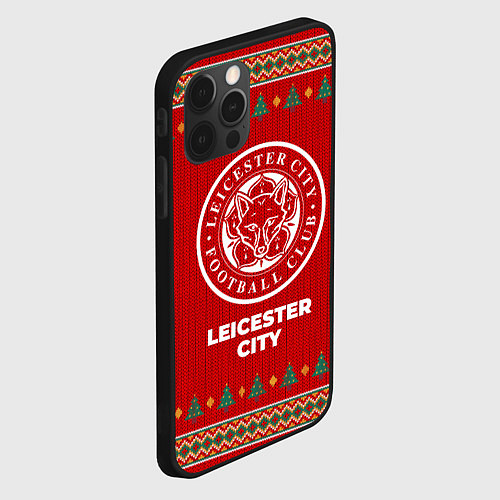 Чехол iPhone 12 Pro Max Leicester City new year / 3D-Черный – фото 2