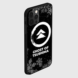 Чехол для iPhone 12 Pro Max Снежный Ghost of Tsushima, цвет: 3D-черный — фото 2