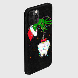 Чехол для iPhone 12 Pro Max Гринч похищает у зубной феи, цвет: 3D-черный — фото 2