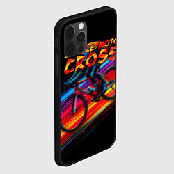 Чехол для iPhone 12 Pro Max Bicycle moto cross, цвет: 3D-черный — фото 2