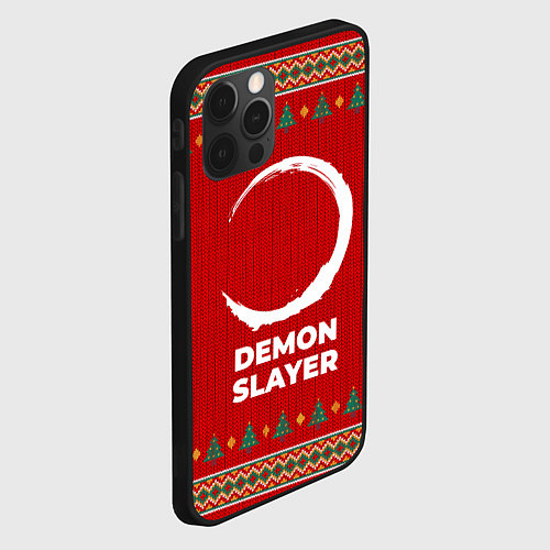 Чехол iPhone 12 Pro Max Demon Slayer new year / 3D-Черный – фото 2