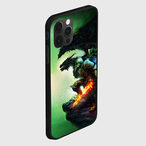 Чехол iPhone 12 Pro Max Inquisition Dragon Age / 3D-Черный – фото 2