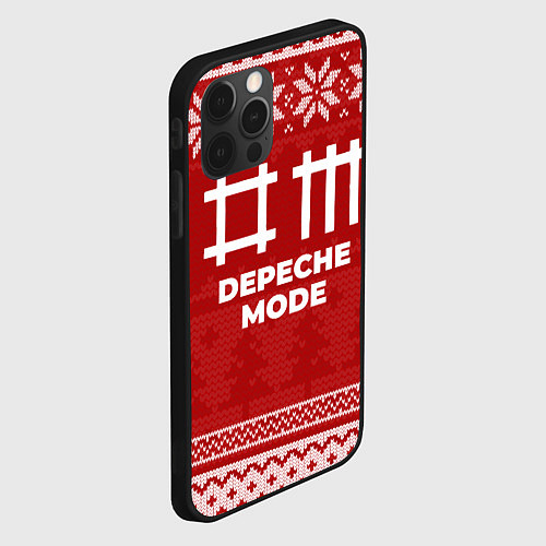 Чехол iPhone 12 Pro Max Новогодний Depeche Mode / 3D-Черный – фото 2