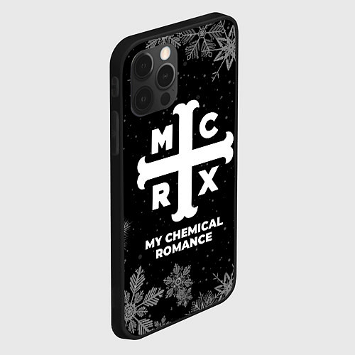 Чехол iPhone 12 Pro Max Снежный My Chemical Romance / 3D-Черный – фото 2