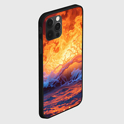 Чехол для iPhone 12 Pro Max Стихия огня и воды, цвет: 3D-черный — фото 2