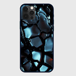 Чехол для iPhone 12 Pro Max The liquid substance is grey, цвет: 3D-черный