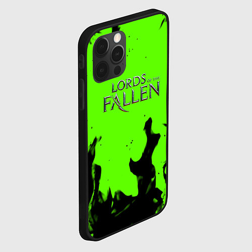Чехол iPhone 12 Pro Max Lord of the fallen flame / 3D-Черный – фото 2