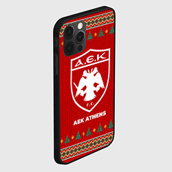Чехол для iPhone 12 Pro Max AEK Athens new year, цвет: 3D-черный — фото 2