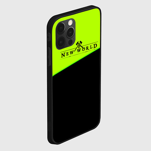 Чехол iPhone 12 Pro Max New world geomerty / 3D-Черный – фото 2